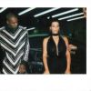 Kim Kardashian et Kanye West (et Olivier Rousteing) dans les coulisses de leur shooting de campagne printemps-été 2015 de Balmain. Photo publiée le 26 janvier 2015.