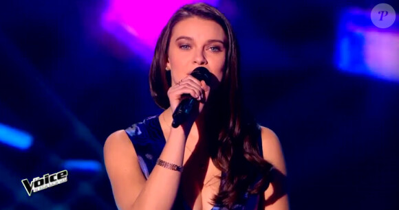 Trudy dans The Voice 4, sur TF1, le samedi 31 janvier 2015
