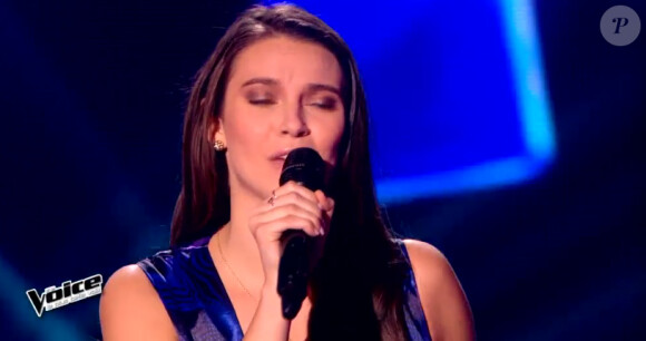 Trudy dans The Voice 4, sur TF1, le samedi 31 janvier 2015