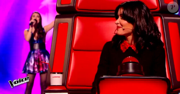Jenifer dans The Voice 4, sur TF1, le samedi 31 janvier 2015