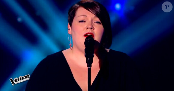 Mathilde dans The Voice 4, sur TF1, le samedi 31 janvier 2015