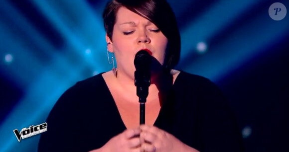 Mathilde dans The Voice 4, sur TF1, le samedi 31 janvier 2015