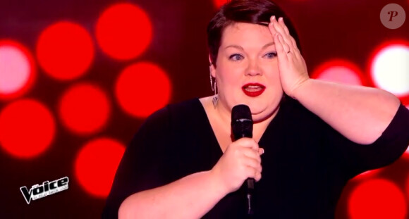 Mathilde dans The Voice 4, sur TF1, le samedi 31 janvier 2015