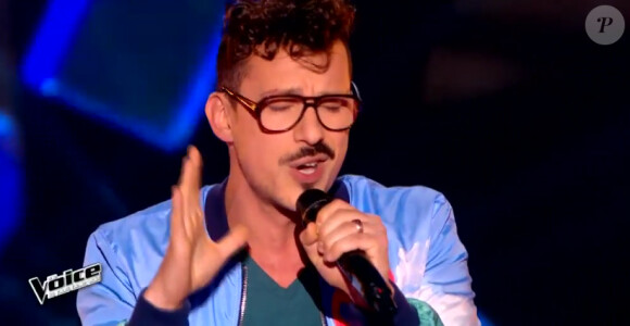Al Preston dans The Voice 4, sur TF1, le samedi 31 janvier 2015