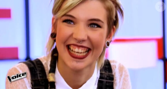 Madeleine Leaper dans The Voice 4, sur TF1, le samedi 31 janvier 2015