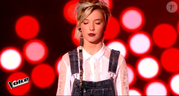 Madeleine Leaper dans The Voice 4, sur TF1, le samedi 31 janvier 2015