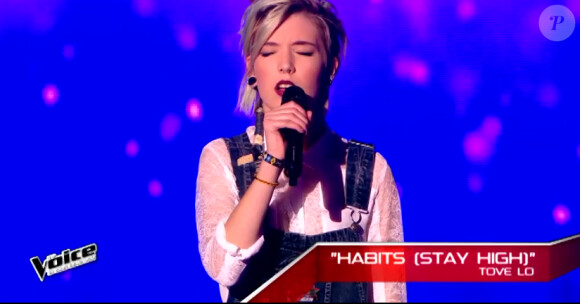 Madeleine Leaper dans The Voice 4, sur TF1, le samedi 31 janvier 2015