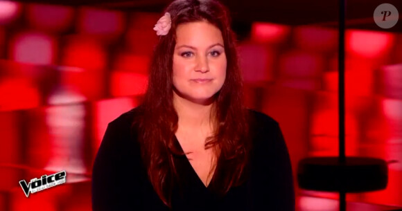 Eugénie O'mey dans The Voice 4, sur TF1, le samedi 31 janvier 2015