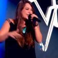 Sharon Laloum dans The Voice 4, sur TF1, le samedi 31 janvier 2015