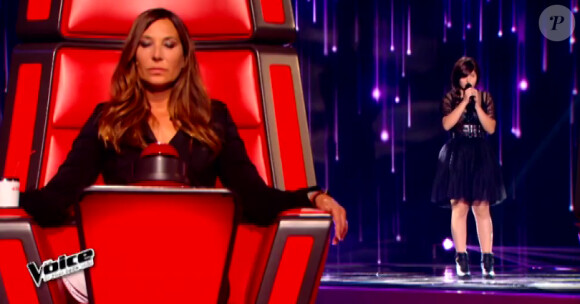 Elvya dans The Voice 4, sur TF1, le samedi 31 janvier 2015