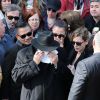 Costas le frère de Demi Roussos - Obsèques du chanteur Demis Roussos au Premier Cimetière d'Athènes en Grèce. Le 30 janvier 2015. 