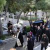 Obsèques du chanteur Demis Roussos au Premier Cimetière d'Athènes en Grèce. Le 30 janvier 2015.