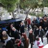 Obsèques du chanteur Demis Roussos au Premier Cimetière d'Athènes en Grèce. Le 30 janvier 2015. 