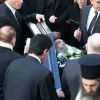 - Obsèques du chanteur Demis Roussos au premier cimetière d'Athènes en Grèce le 30 janvier 2015. 