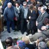Nikos Aliagas - Obsèques du chanteur Demis Roussos au premier cimetière d'Athènes en Grèce le 30 janvier 2015. 