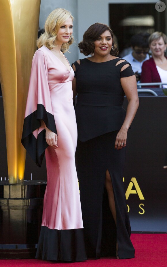 Deborah Mailman, Cate Blanchett lors des AACTA Awards à Sydney, le 29 janvier 2015.