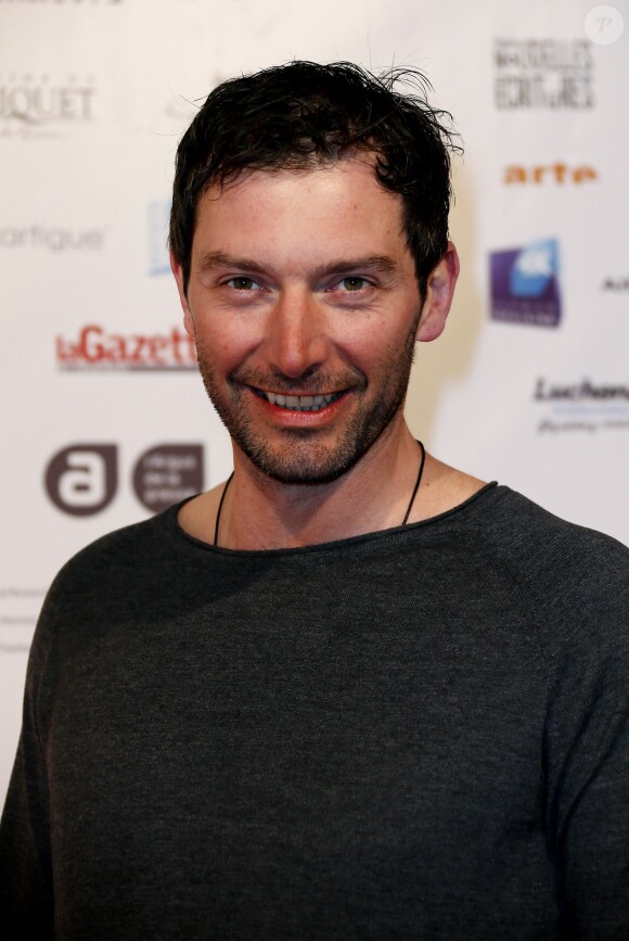 Franck Sémonin prend la pose au 16e Festival de Luchon, le 13 février 2014.
