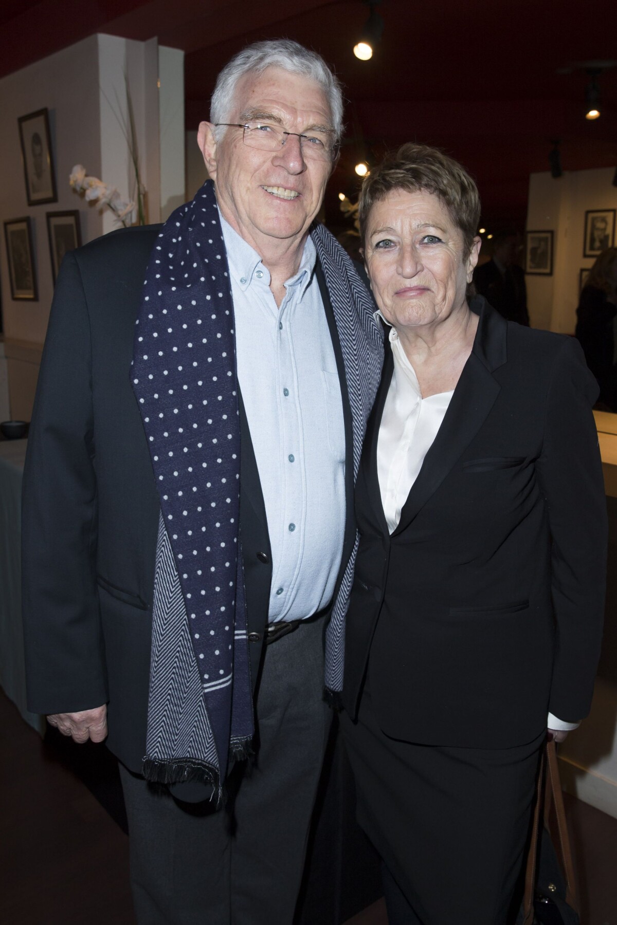 Photo JeanClaude Bouillon et sa femme Projection privée au cinéma Mac Mahon à Paris le 3