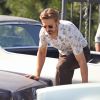 Ryan Gosling sur le tournage du film "The Nice Guys" à Los Angeles, le 3 février 2015.