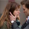 Dakota Johnson et Jamie Dornan dans Fifty Shades of Grey.