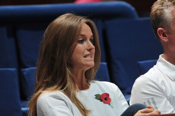 Kim Sears, la fiancée d'Andy Murray au BNP Paribas Masters de tennis au Palais Omnisports de Bercy à Paris le 31 octobre 2014