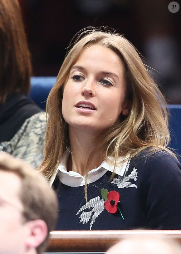 Kim Sears, la fiancée d'Andy Murray au BNP Paribas Masters de tennis au Palais Omnisports de Bercy à Paris le 30 octobre 2014