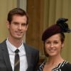Andy Murray et sa fiancée Kim Sears à Buckingham Palace, le 17 octobre 2013
