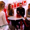Clémence, entourée de ses proches, dans The Voice 4, sur TF1, le samedi 7 février 2015