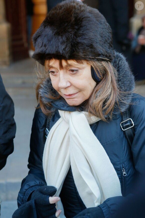 Sophie Artur, fille de José - Hommage à José Artur en l'église Saint-Germain-des-Prés à Paris le 7 février 2015