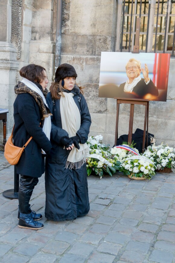 Sophie Artur, fille de José - Hommage à José Artur en l'église Saint-Germain-des-Prés à Paris le 7 février 2015