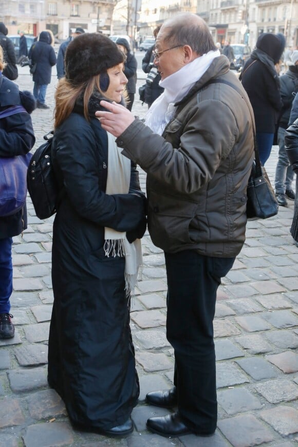 Sophie Artur, fille de José - Hommage à José Artur en l'église Saint-Germain-des-Prés à Paris le 7 février 2015