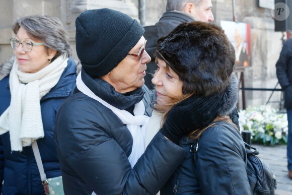 Sophie Artur, fille de José - Hommage à José Artur en l'église Saint-Germain-des-Prés à Paris le 7 février 2015