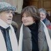 Michel Legrand et sa femme Macha Méril - Hommage à José Artur en l'église Saint-Germain-des-Prés à Paris le 7 février 2015