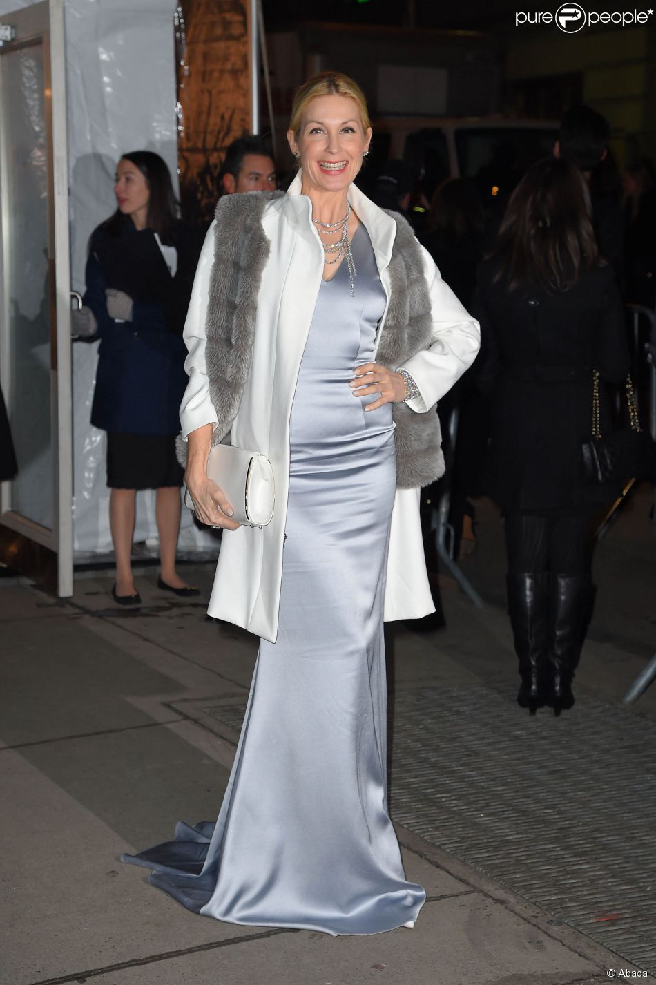 Kelly Rutherford arrive au Cipriani Wall Street pour assister au gala pré-Fashion Week de l&#039;amfAR 2015. New York, le 11 février 2015.