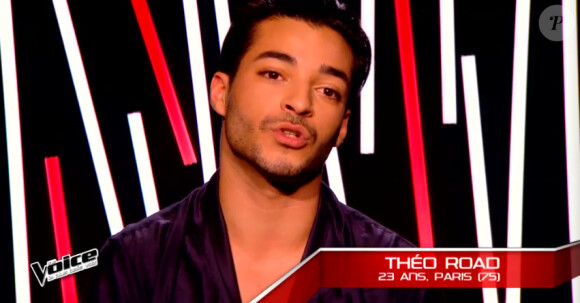 Théo Road dans The Voice 4, le samedi 14 férvrier 2015, sur TF1