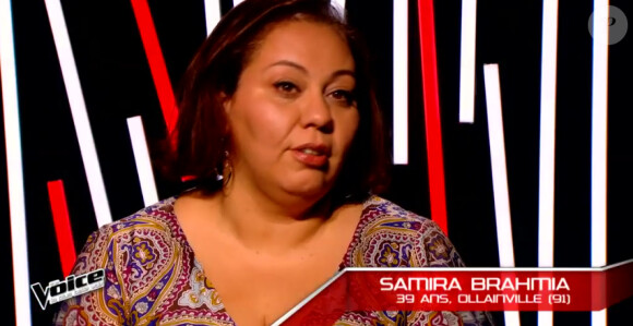 Samira Brahmia dans The Voice 4, le samedi 14 férvrier 2015, sur TF1