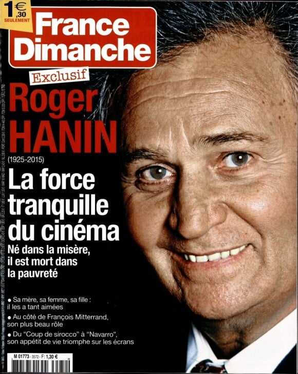 Magazine France Dimanche en kiosques le vendredi 13 février 2015.