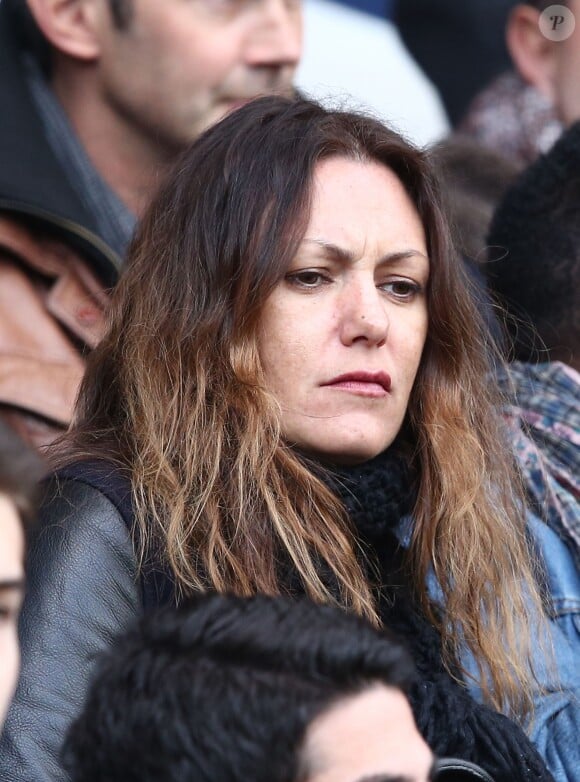 Karole Rocher lors du match entre le Paris Saint-Germain et Caen au Parc des Princes à Paris, le 14 février 2015