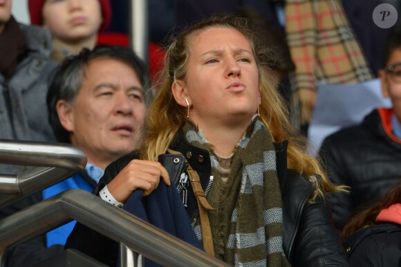 Viktoria Azarenka lors du match entre le Paris Saint-Germain et Caen au Parc des Princes à Paris, le 14 février 2015