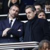 Jean-Claude Blanc et Nicolas Sarkozy - People au match PSG-Caen 25ème journée au Parc des Princes à Paris, le 14 février 2015.