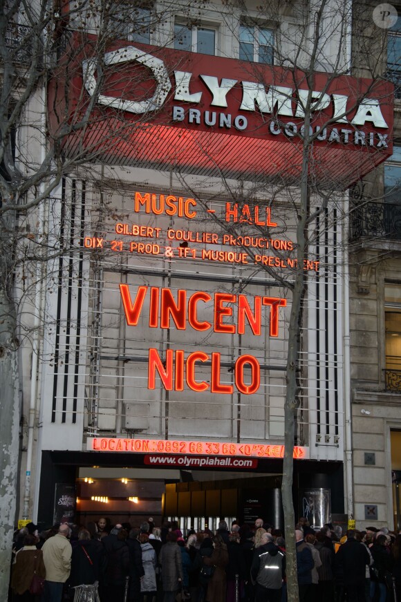 Exclusif - Vincent Niclo en concert à l'Olympia à Paris le 8 février 2015.