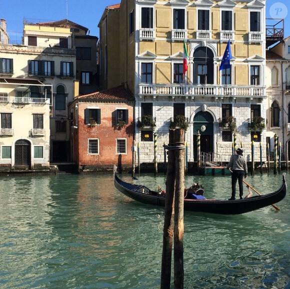 Zack Dugong et Marine Lorphelin passent du bon temps à Venise. Février 2015.