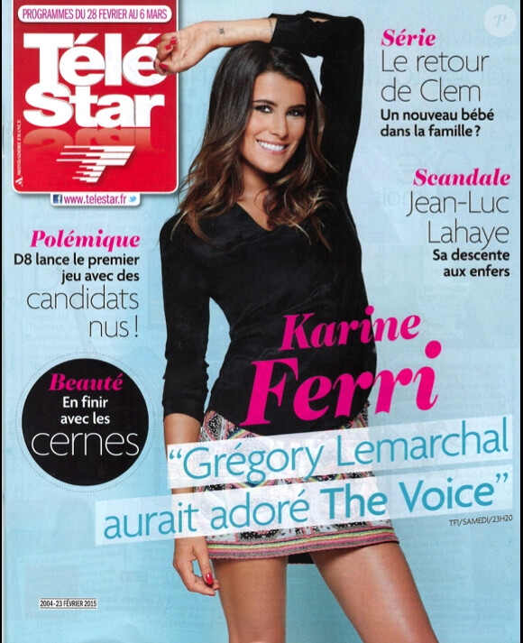 Karine Ferri en couverture de Télé Star