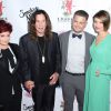 Jack Osbourne et sa femme Lisa Stelly, Sharon Osbourne, Ozzy Osbourne à la Soirée Brent Shapiro Foundation Summer Spectacular à Beverly Hills, le 14 septembre 2014. 