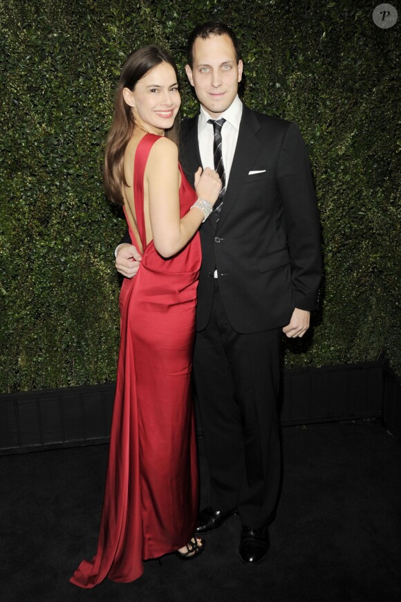 Sophie Winkleman et Lord Frederick Windsor lors du dîner organisé par Chanel et Charles Finch avant les Oscars au restaurant Madeo, à Beverly Hills le 21 février 2015
