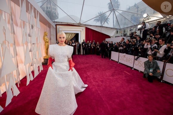 La chanteuse Lady Gaga lors de la 87e cérémonie des Oscars, le 22 février 2015 à Los Angeles