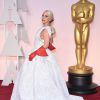 La diva Lady Gaga lors de la 87e cérémonie des Oscars, le 22 février 2015 à Los Angeles
