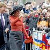Le roi Willem-Alexander et la reine Maxima des Pays-Bas étaient en visite à Veendam le 17 février 2015.