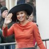 Le roi Willem-Alexander et la reine Maxima des Pays-Bas étaient en visite à Veendam le 17 février 2015.