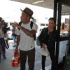 Ben Harper and his fiance leave LAX in Calabasas, Los Angeles, CA, USA on September 11, 2014. They are on their way to Salt Lake City. Photo by Ramey Agency/ABACAPRESS.COM12/09/2014 - Los Angeles